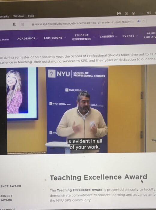 Teaching Excellence Award